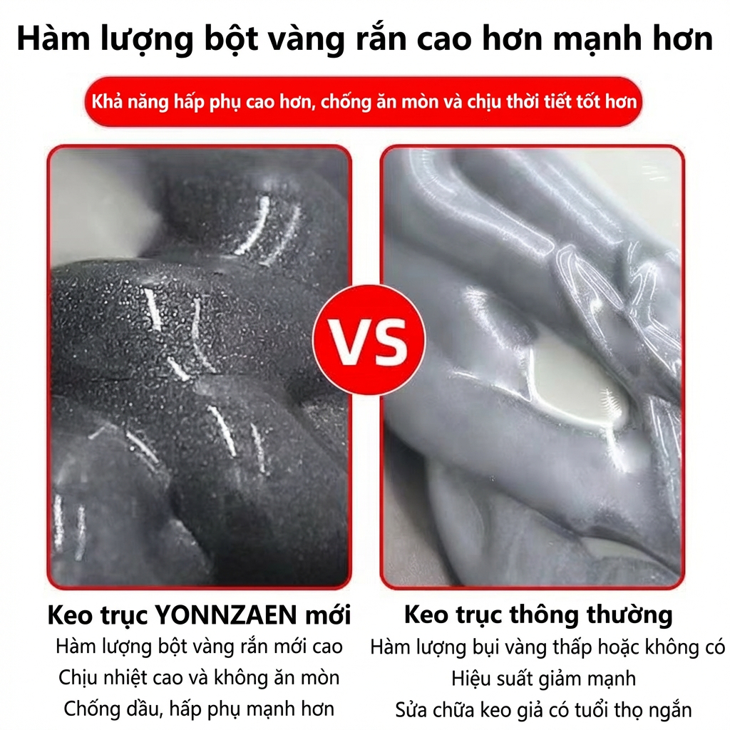🛠️Keo Sửa Ống Kim Loại Hai Thành Phần A:B 1:1 – Chống Hư Hỏng, Kết Dính Bền Lâu