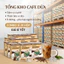 Cà Phê Dừa - Ít Đường Dành Cho Người Ăn Kiêng & Giảm Cân. Không chứa chất bảo quản, Hộp 10 gói