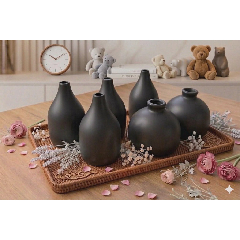Bình hoa thạch cao phong cách Bắc Âu tối giản, sang trọng, trang trí nhà cửa, tủ kệ, bàn làm việc. Bảo hành 1 đổi 1