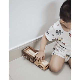 Xe Ben Gỗ Nâng Thùng, Thùng Ben Nâng Lên Xuống, Đồ Chơi Gỗ Giáo Dục - Chàng Trai Gỗ