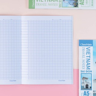 Tập Vở Ô Ly Học Sinh 96 Trang CLASSMATE 70GSM Vở Ô Ly Bìa In Địa Danh Sài Gòn, Giấy Dày Luyện Chữ, Ghi Chép
