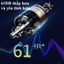 Máy mài 2 đá mini để bàn màu đen có vỏ che, dụng cụ điện cơ,220V, dụng cụ mài, Bền Bỉ Đa Năng