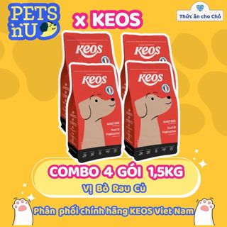 [PP CHÍNH HÃNG] [TIẾT KIỆM] COMBO 4 TÚI Hạt Keos cho Chó mọi lứa tuổi. (1.5kg) – KM SỐC! LÊN ĐƠN LÀ CÓ QUÀ