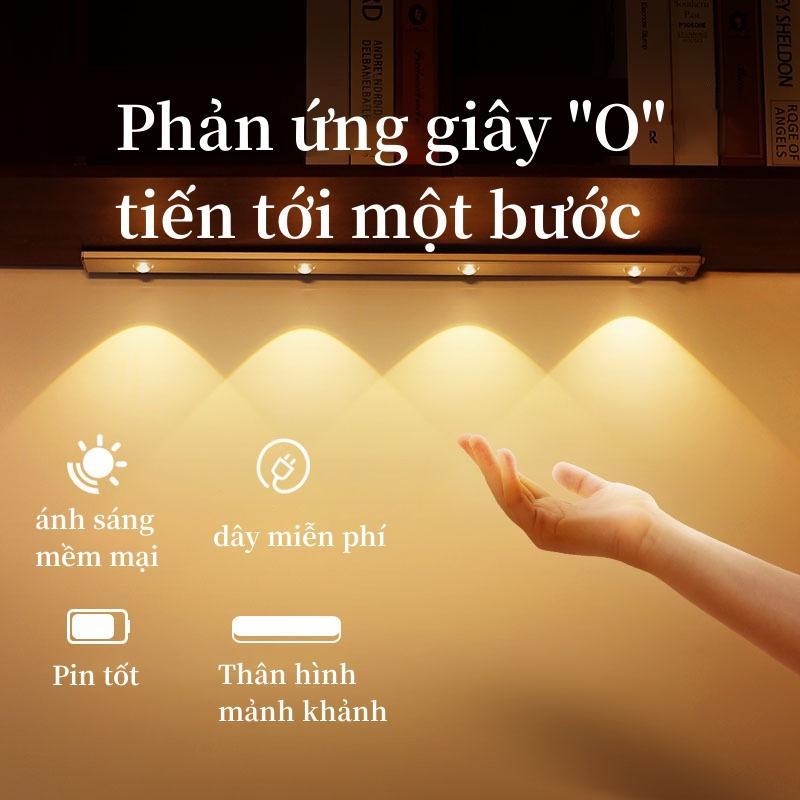 Đèn Led Cảm Ứng 20/30/40/60cm Để Tủ Quần Áo Tủ Bếp Có Thể Điều Chỉnh Độ Sáng Sạc USB Đèn Cảm Biến Chuyển Động | BigBuy360 - bigbuy360.vn