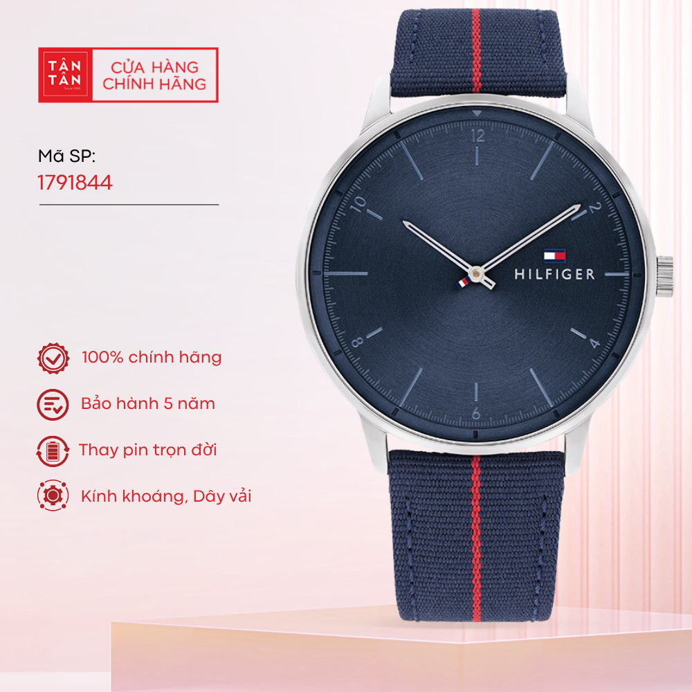 Đồng Hồ Nam Tommy Hilfiger Hendrix 1791844 Quartz 43mm - Đồng Hồ Tân Tân