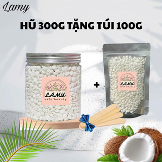 [Tặng 100g] Hũ 300g sáp wax lông lành tính an toàn cho mọi vùng da, dễ dàng sử dụng tại nhà