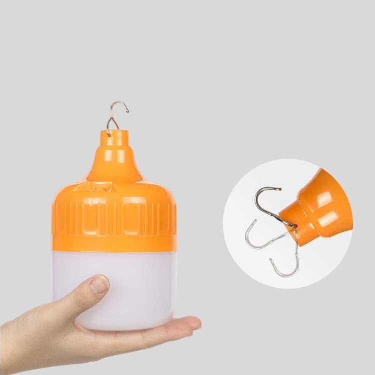 Bóng đèn tích điện công suất 200W, chống nước, sạc USB tiện lợi