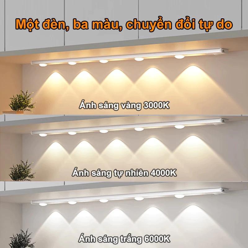 Đèn Led Cảm Ứng 20/30/40/60cm Để Tủ Quần Áo Tủ Bếp Có Thể Điều Chỉnh Độ Sáng Sạc USB Đèn Cảm Biến Chuyển Động | BigBuy360 - bigbuy360.vn