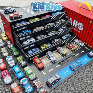 Bộ 48 xe ô tô trong hộp container KidToys – đồ chơi xe mô hình cho bé