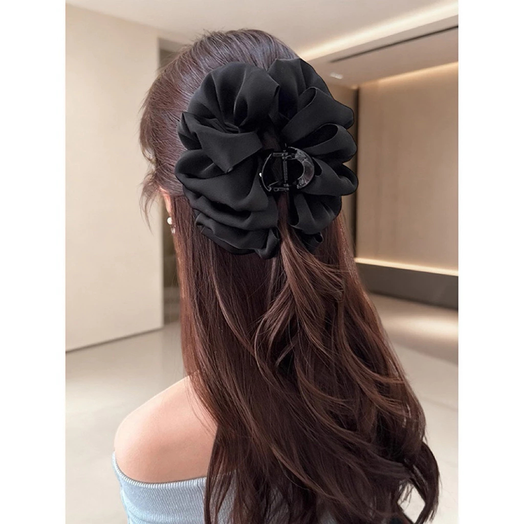 [Peinn] Kẹp Càng Cua Lụa Bồng Bềnh Size Siêu To Sang Trọng