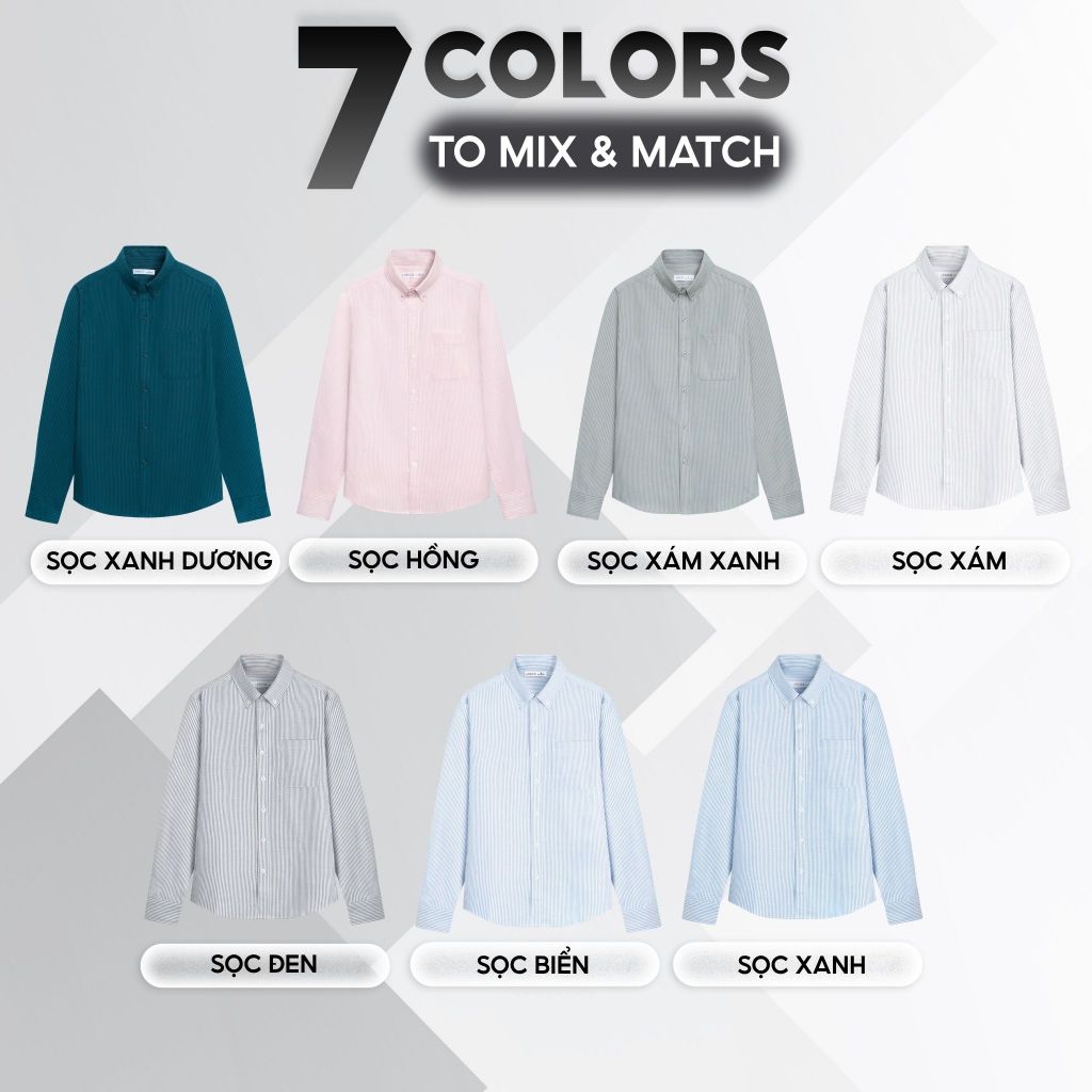 [OUTLET - KHÔNG ĐỔI TRẢ] Áo sơ mi nam dài tay sọc vải oxford cao cấp LADOS-8126 thời trang trẻ trung, có túi | BigBuy360 - bigbuy360.vn