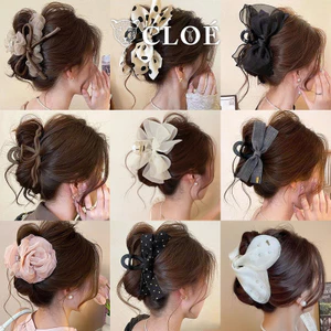 Kẹp tóc nữ càng cua loại lớn kẹp tóc nơ tiểu thơ phụ kiện tóc Cloe Accessories 11742