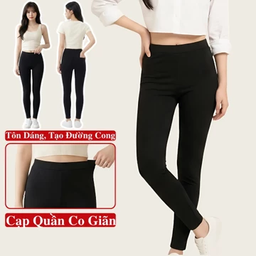 Quần Legging Dài Nữ Cạp Cao Ôm Body Madela Co Giãn, Quần Tập Gym Legging Dài Nữ Cạp Cao.