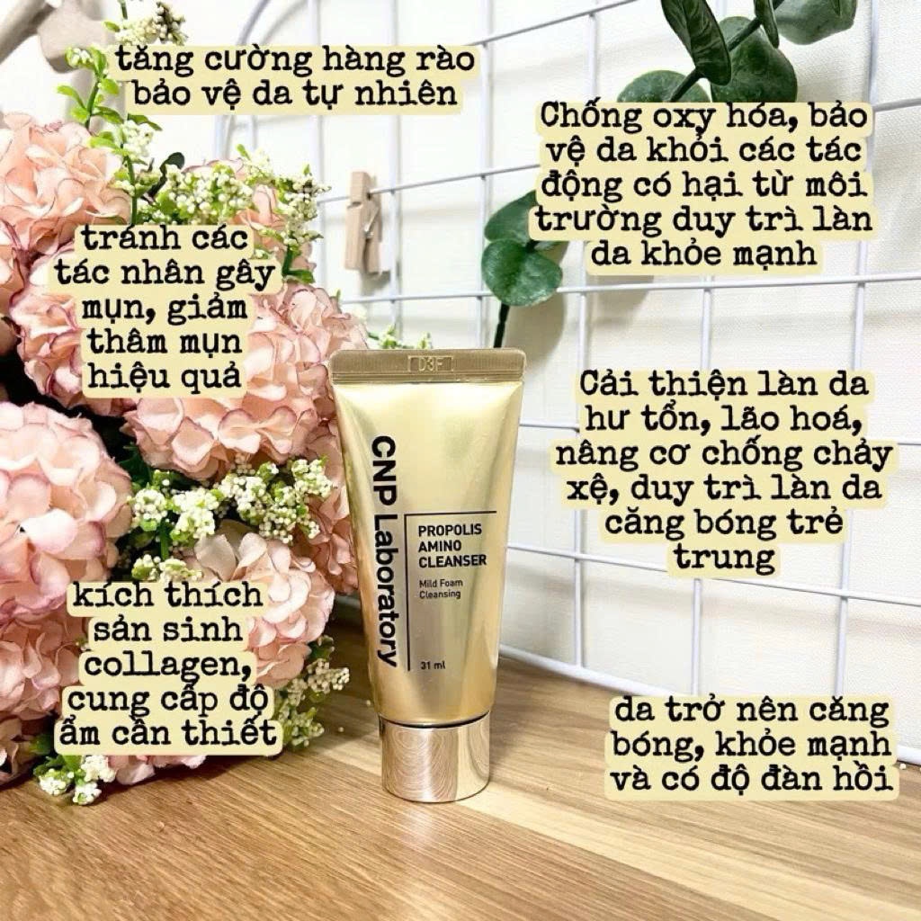 Combo 2 tuýp Sữa rửa mặt CNP Propolis Amino Cleanser 60ml