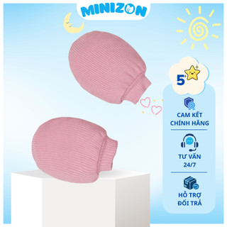 Bao tay sơ sinh Cookie chất tăm lạnh (Air-cool) cao cấp - Mềm mại, thoáng khí an toàn cho bé từ 0-6 tháng - Minizon Kids