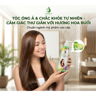 [MUA 1 TẶNG 1] Dầu gội bưởi Ngân Bình 200ml - Dưỡng tóc hoa bưởi giảm rụng
