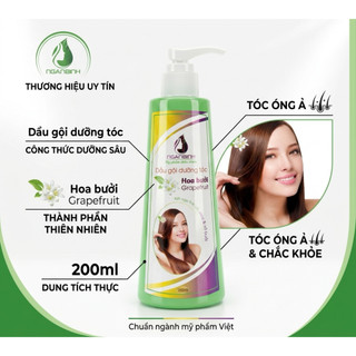 [MUA 1 TẶNG 1] Dầu gội bưởi Ngân Bình 200ml - Dưỡng tóc hoa bưởi giảm rụng