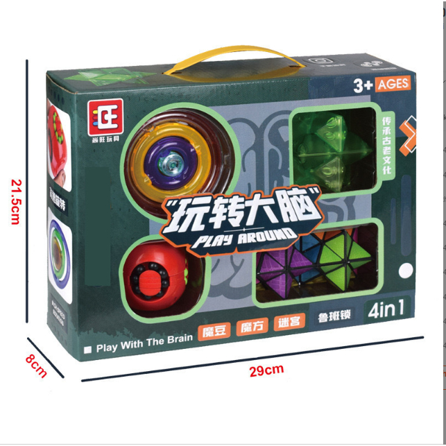 Rubik biến thể nhiều hình dáng. Rubik 3D toán học, rubic panda đơn giản cho bé tập chơi Kích thích tư duy logic ở trẻ