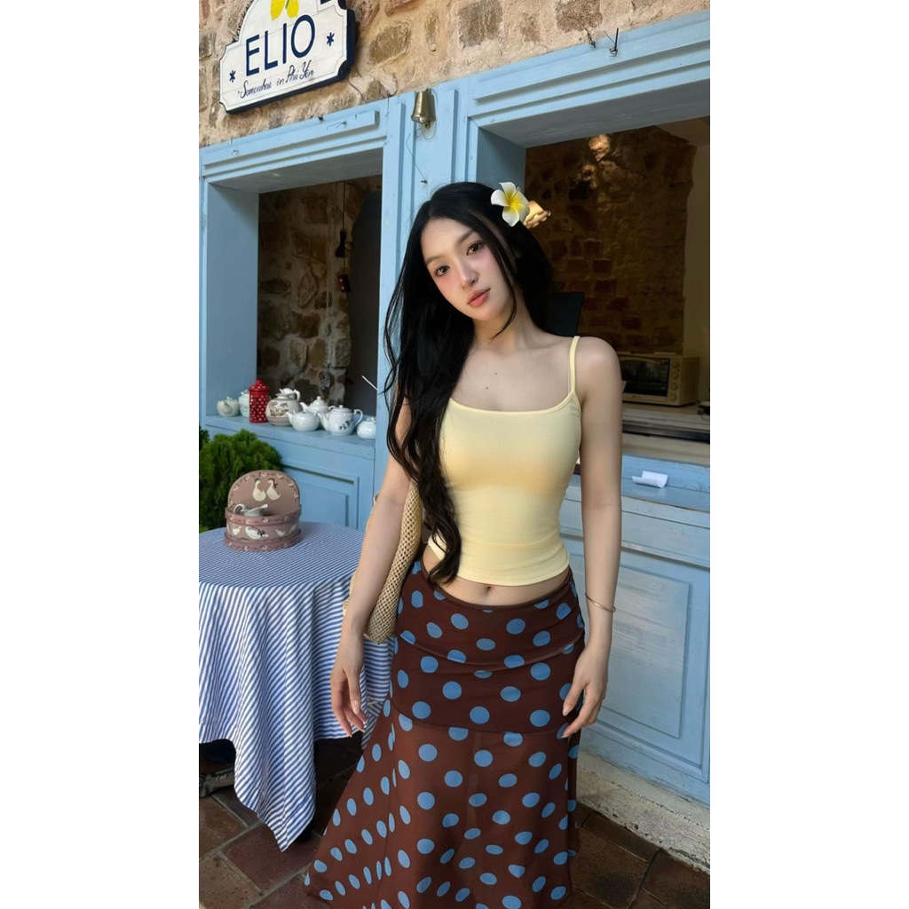 | LYN WEAR | (SUMMER TOP- TẶNG CỘT TÓC) Áo Hai Dây Nữ basic ôm body rip lụa mềm mịn mát – Nhiều Màu