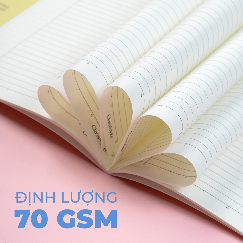 Vở Kẻ Ngang 120 Trang Classmate Vở Viết B5, 70gsm Tập Sinh Viên Bìa BankMee Chống Nước Ghi Chép, Viết Bài NB5-12-0342