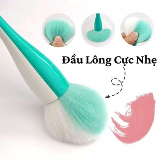Chổi Phủi Bụi Nail Cán Dài Cao Cấp - Cọ Phủi Bụi Làm Móng Lông Mềm Mịn Không Rụng Lông 4 Màu Thời Trang THEGIOINAIL666