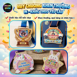 Thẻ Gỗ Khen Thưởng In Khắc Theo Yêu Cầu | Huy Hiệu Gỗ Bé Ngoan, Quà Tặng Sự Kiện