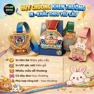 Thẻ Gỗ Khen Thưởng In Khắc Theo Yêu Cầu | Huy Hiệu Gỗ Bé Ngoan, Quà Tặng Sự Kiện