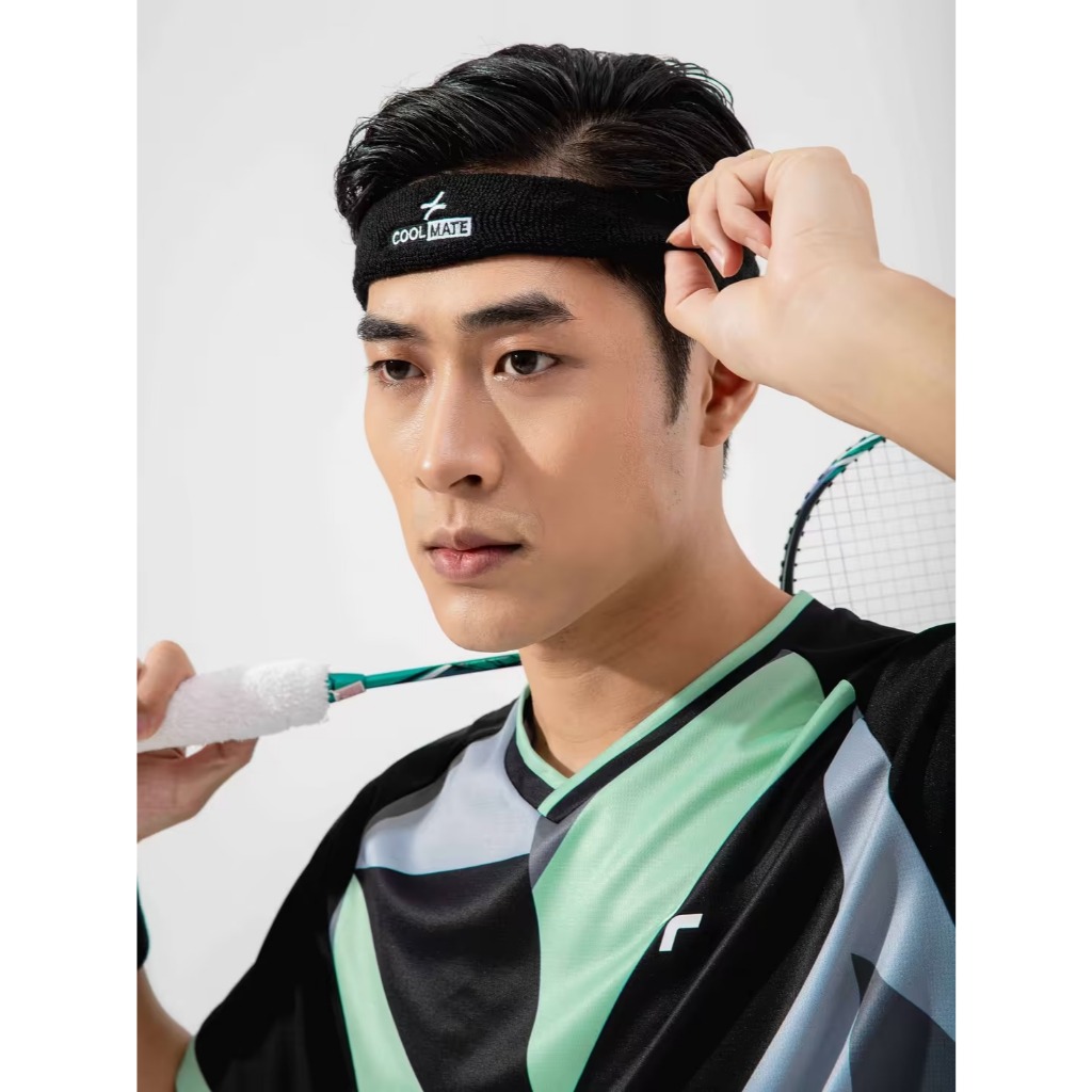 [MUA 2 GIẢM 5%]Băng đô thể thao chặn mồ hôi Headband thêu Trán nản mềm mại thấm hút Coolmate
