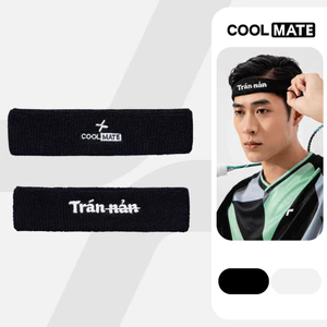 Băng đô thể thao chặn mồ hôi Headband thêu Trán nản mềm mại thấm hút Coolmate