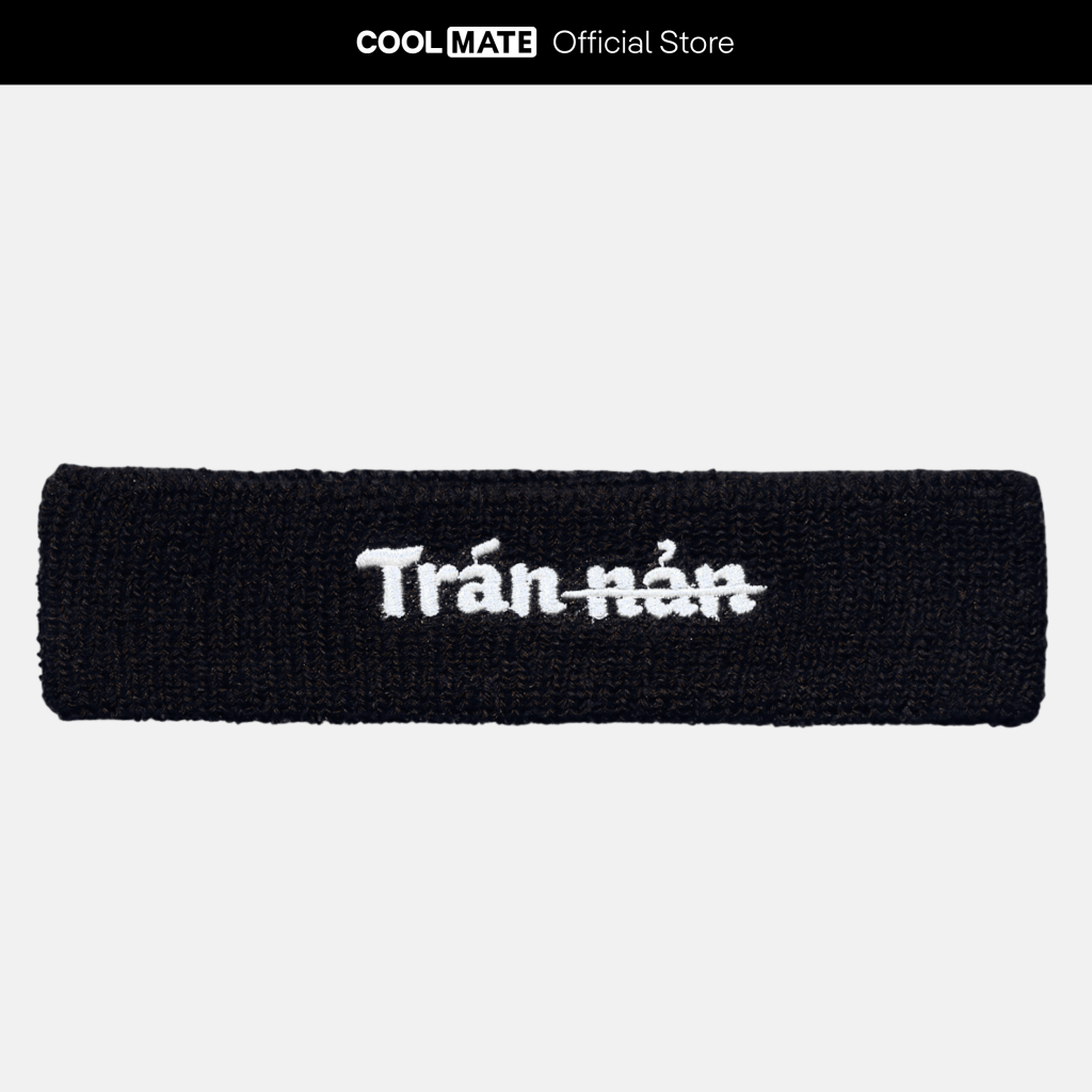 [MUA 2 GIẢM 5%]Băng đô thể thao chặn mồ hôi Headband thêu Trán nản mềm mại thấm hút Coolmate