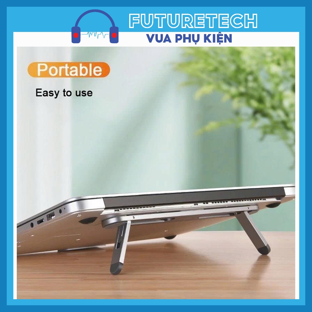 Kệ, Giá đỡ laptop hợp kim có thể gập lại gọn gàng giúp tỏa nhiệt chống nóng máy tính latop