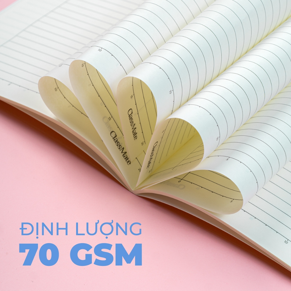 Vở Kẻ Ngang 200 Trang Classmate Quyển Vở B5, 70gsm Bìa BankMee Chống Nước Tập Sinh Viên Ghi Chép NB5-20-0343