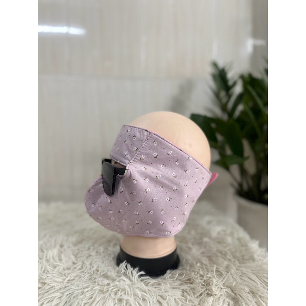 Khẩu Trang Chống Nắng Che Kín Mặt, Vải Mát Thoáng Khí, Freesize Co Giãn, Khẩu Trang Ninja cho Nữ