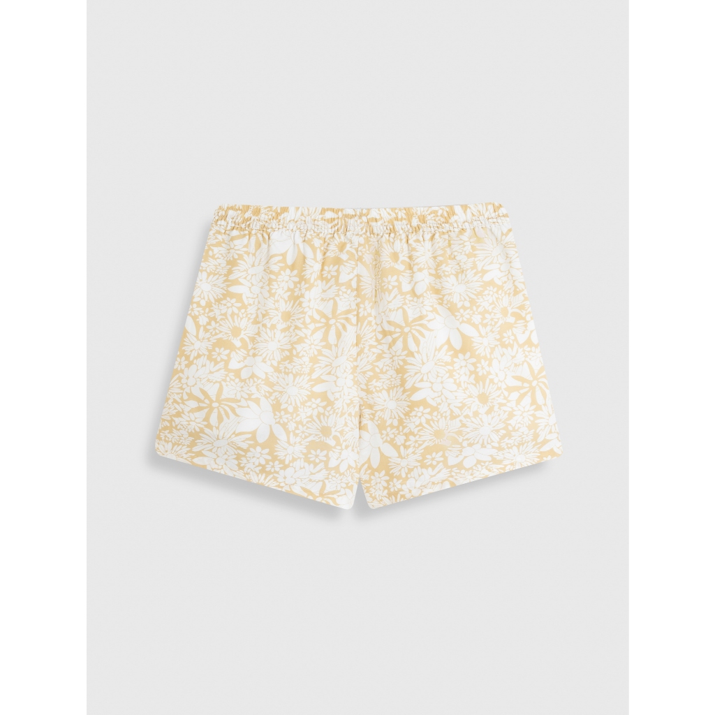 Quần short nữ CANIFA cạp chun co giãn chất cotton mềm thoáng khí in họa tiết 6BS26S010
