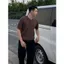 Áo Thun Len Dệt Kim Phối Cổ Tròn Cài 1 Cúc Tay Ngắn 𝐂𝐎𝐎𝐋𝐂𝐑𝐄𝐖 Phong Cách Cleanfit Hàn Quốc - ALH05 ATN103