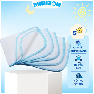 Set 10 khăn xô sữa Kipa 2, 3, 4 lớp siêu thấm - Khăn xô cotton mềm mại vệ sinh cho bé -Minizon Kids