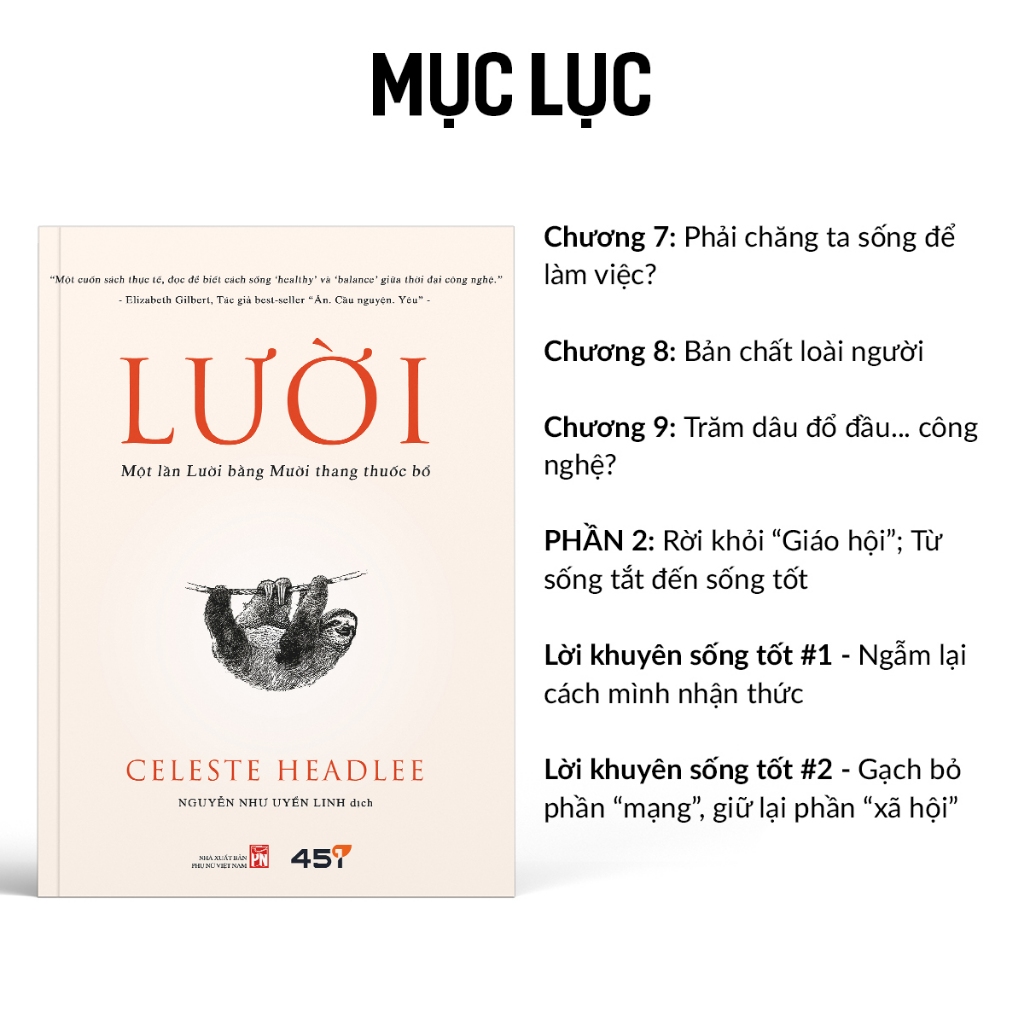 Sách Lười - Một lần Lười bằng Mười thang thuốc bổ - Celeste Headlee