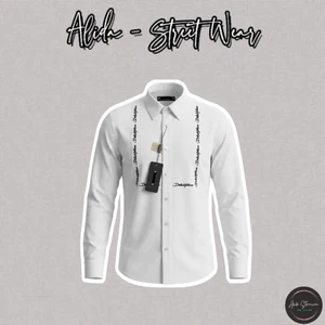 ⚡️[Hight Quality] Áo Sơ Mi Nam Nữ D1H Shirts White - Điểm Nhấn Chữ Thêu Ô Vuông Sang Trọng Cao Cấp
