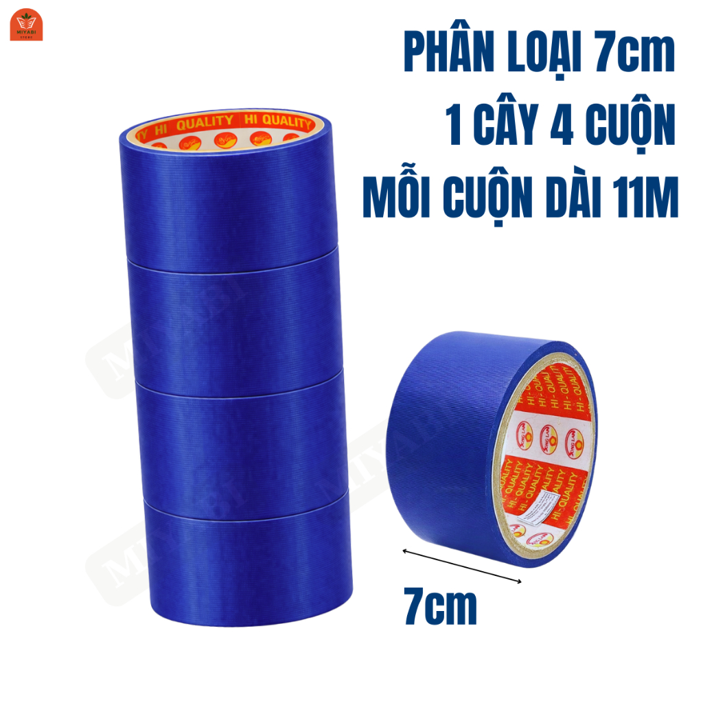 1 cây băng dính simili xanh - dán gáy - dày trung 13m / 3,5cm