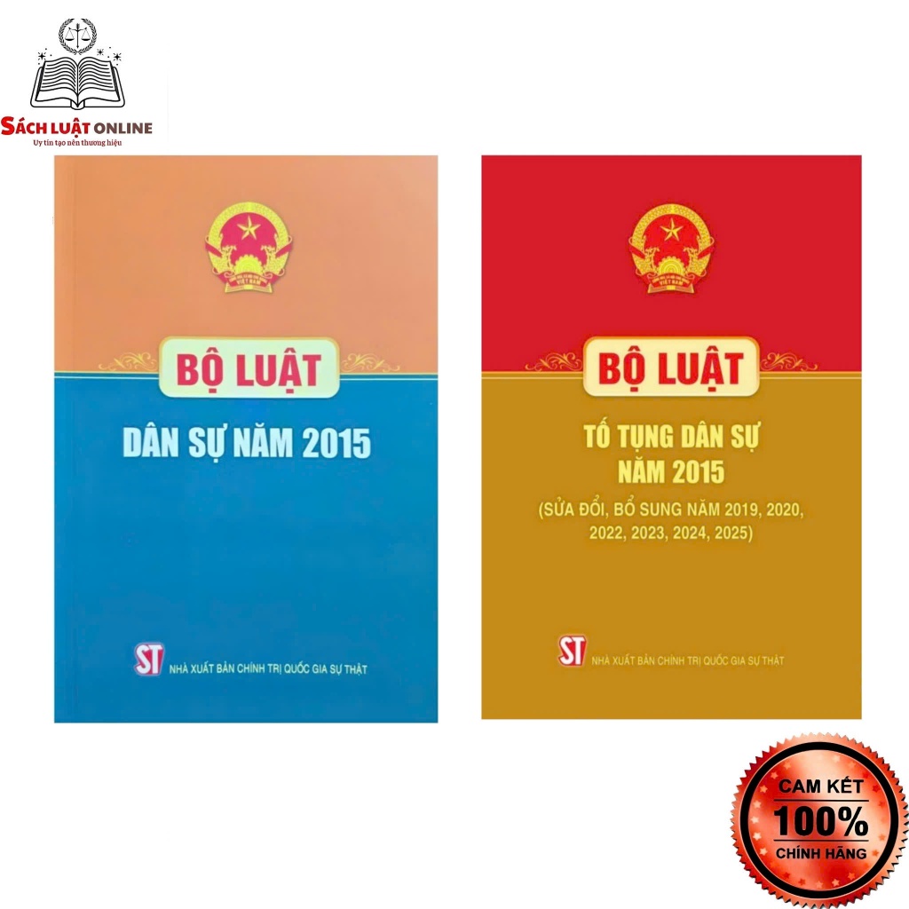 Sách - Combo 2 cuốn Bộ luật dân sự + Bộ luật tố tụng dân sự (NXB CTQGST)