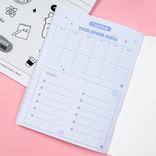 Tập 4 Ôly Classmate BST Mono 70gsm Giấy Ăn Mực, Không Bị Thấm, Bìa Cao Cấp Chống Nước, Thuận Tiện Ghi Chép, Viết Bài