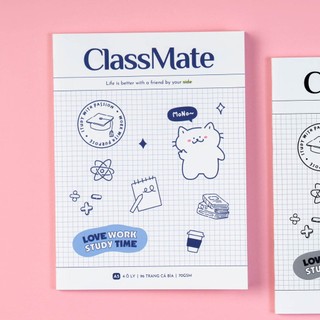 Tập Miền Nam A5 70GSM 96Trang Classmate, Tập Sinh Viên Bìa MoNo Chống Nước Ghi Chép, Viết Bài CHo Học Sinh, Sinh Viên