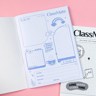 Tập 4 Ôly Classmate BST Mono 70gsm Giấy Ăn Mực, Không Bị Thấm, Bìa Cao Cấp Chống Nước, Thuận Tiện Ghi Chép, Viết Bài
