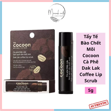 Tẩy Da Chết Môi Cocoon Chiết Xuất Cà Phê Đắk Lắk Dak Lak Coffee Lip Scrub 5g