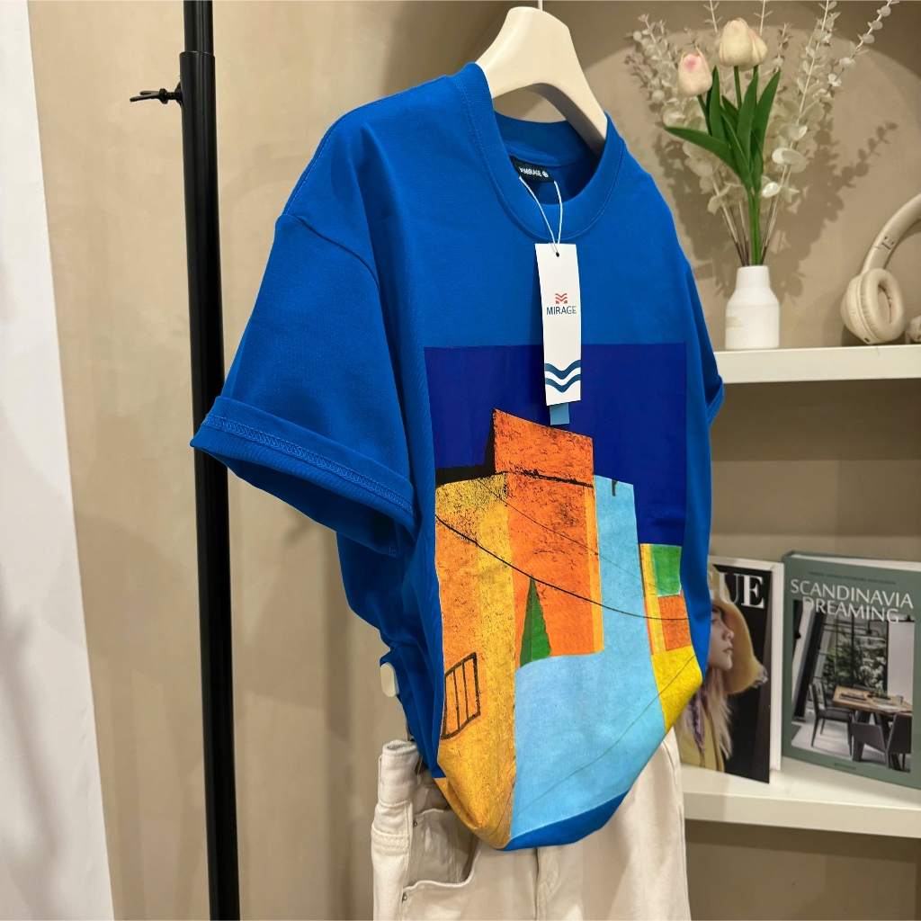 Áo Thun Mirage Nhà Xanh Trendy Local Brand Chất 100% Cotton Mềm Mịn Thoáng Mát.