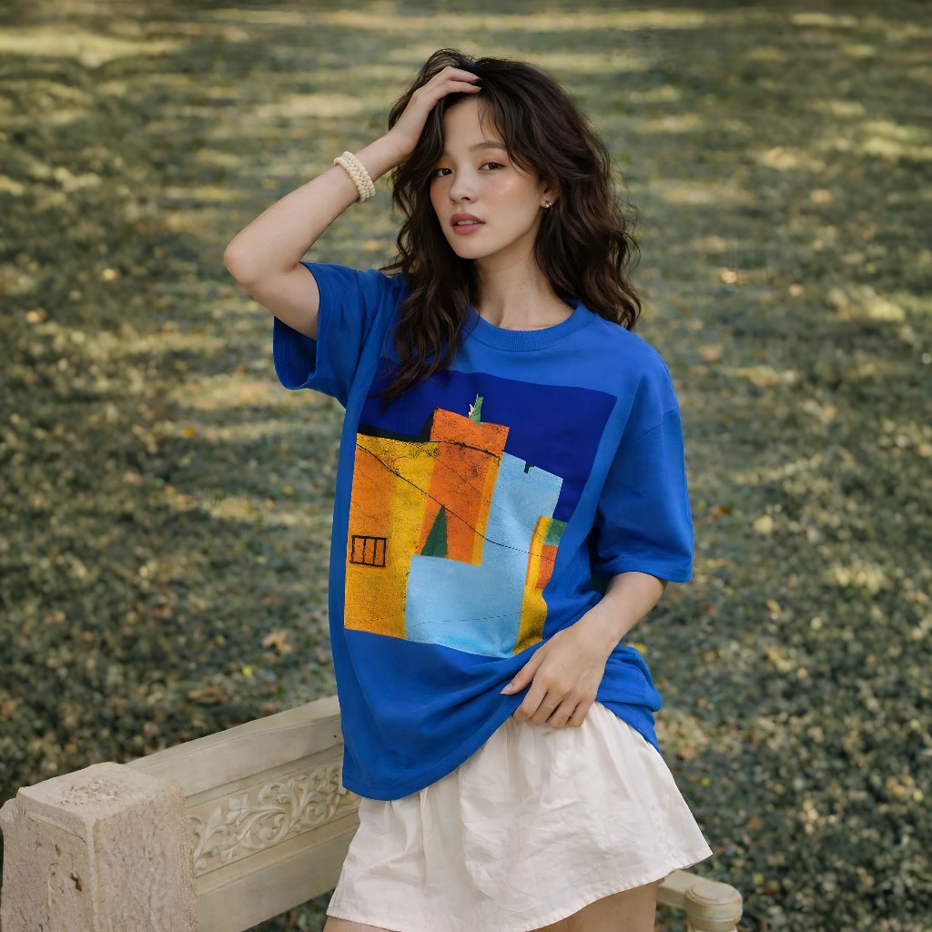 Áo Thun Mirage Nhà Xanh Trendy Local Brand Chất 100% Cotton Mềm Mịn Thoáng Mát.