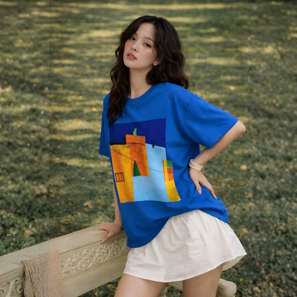 Áo Thun Mirage Nhà Xanh Trendy Local Brand Chất 100% Cotton Mềm Mịn Thoáng Mát.