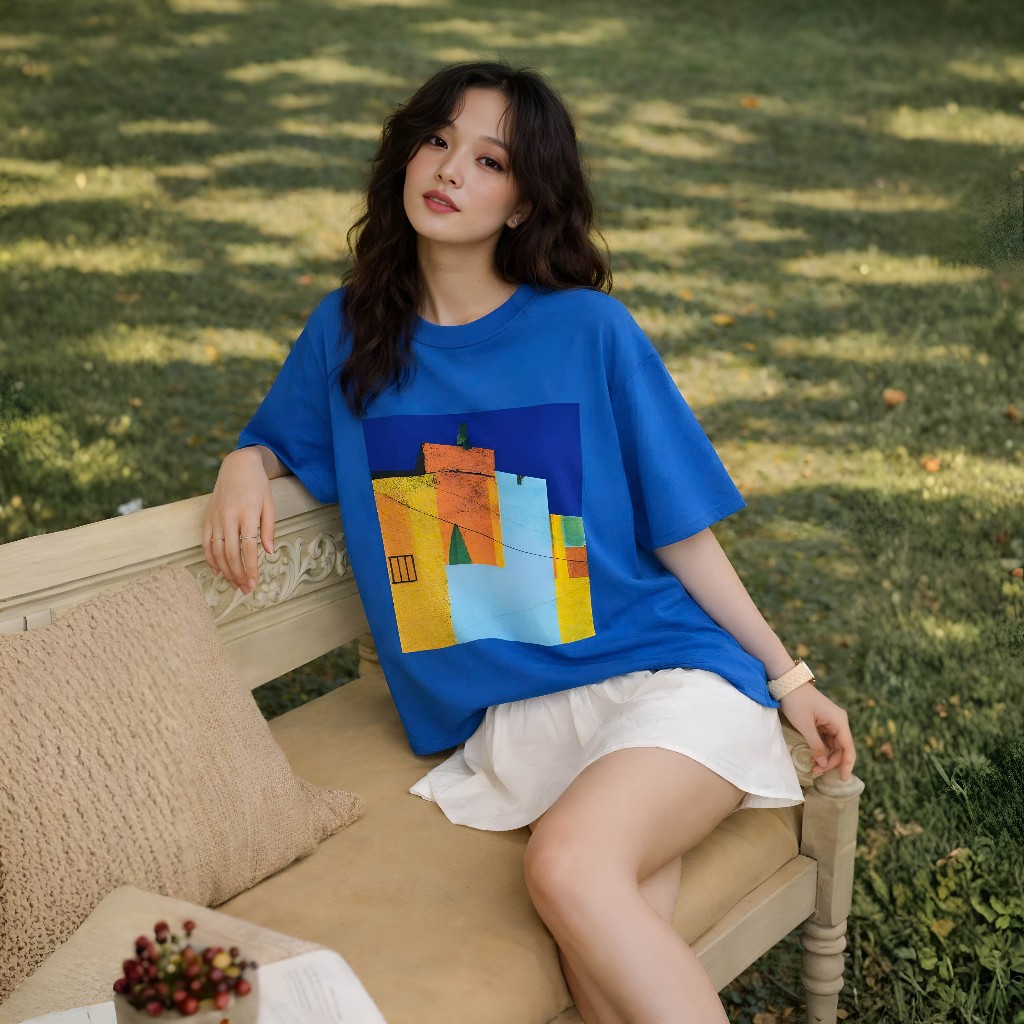 Áo Thun Mirage Nhà Xanh Trendy Local Brand Chất 100% Cotton Mềm Mịn Thoáng Mát.