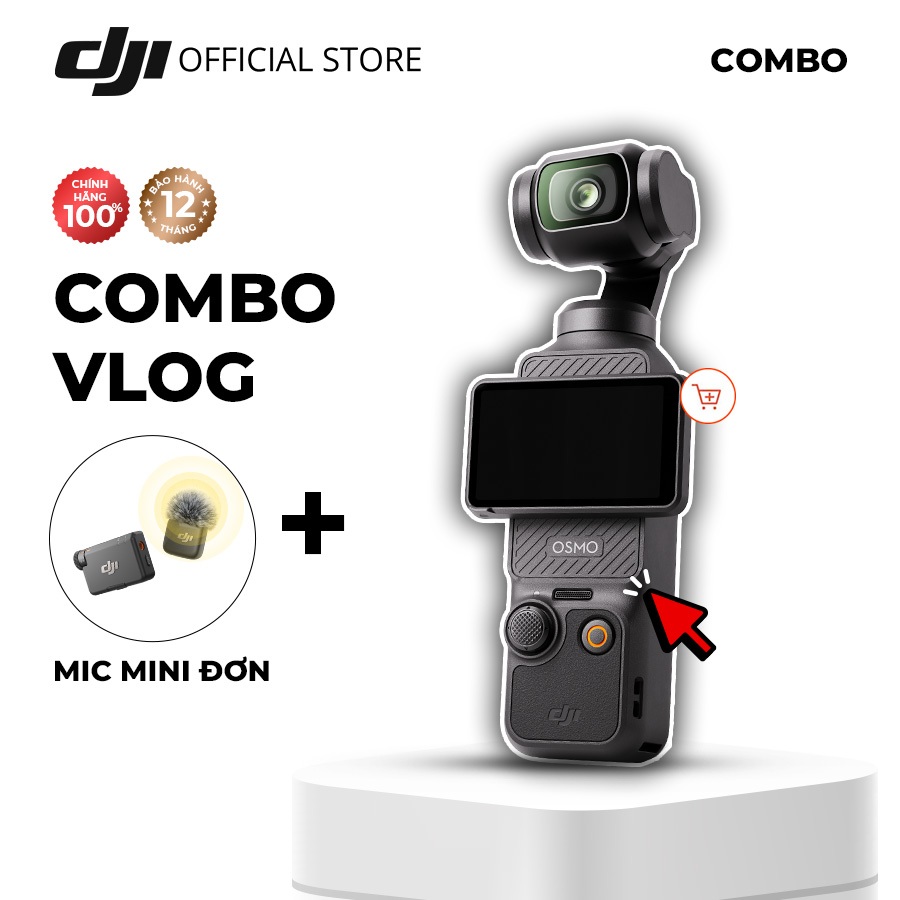 Combo DJI Osmo Pocket 3 và DJI Mic Mini