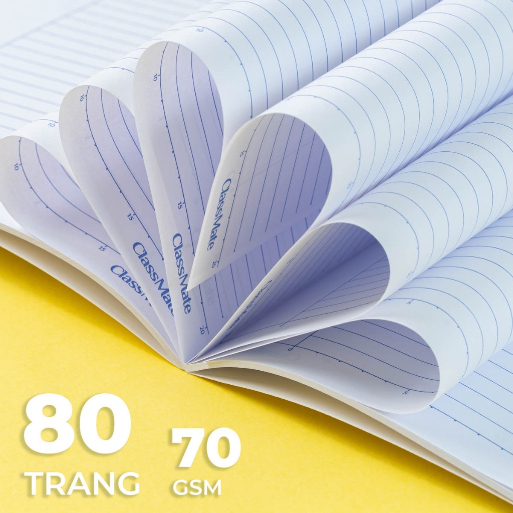 Vở Kẻ Ngang B5 Classmate Tập Sinh Viên MoNo 80 Trang, 70gsm Vở Viết Bài, Ghi Chép Cho Học Sinh Sinh Viên NB5-08-0356